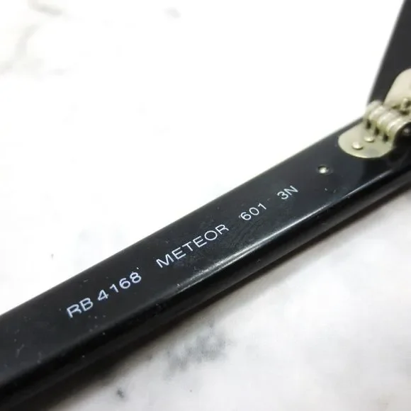 Ray-Ban RB4168 Meteor 601 Sunglasses Square Black Full Rim Frames 48-17-140 - Picture 8 of 9